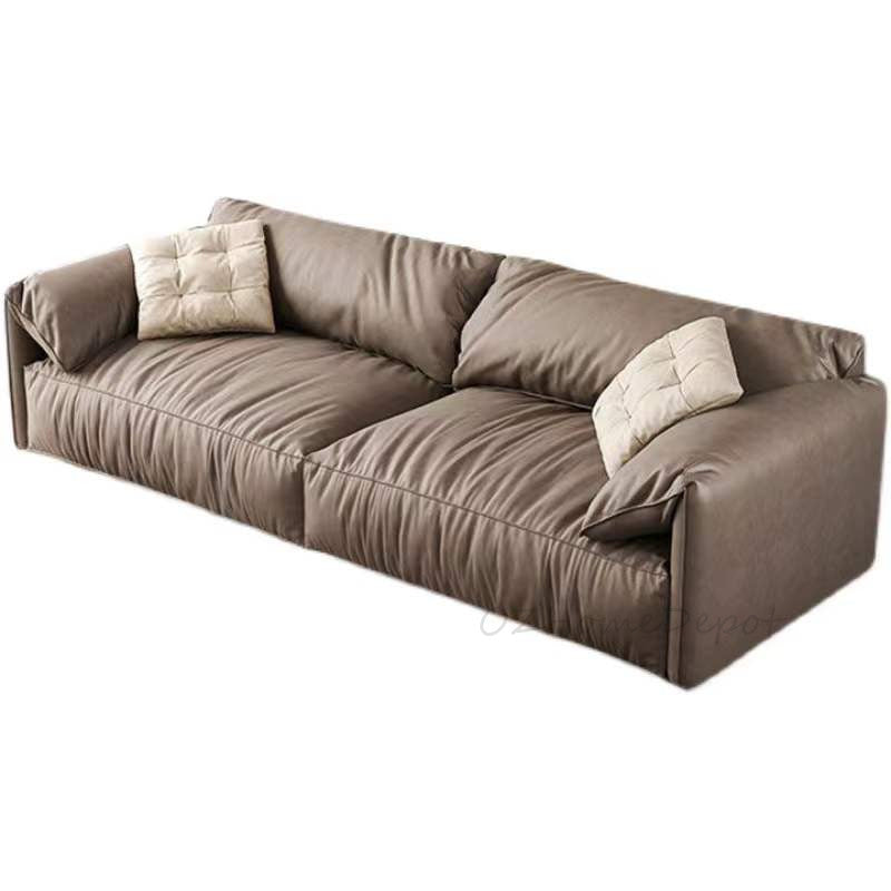 【presale】Designer Elephant Ear Down Feather Three Seat Sofa | Designer | contemporary | Modern