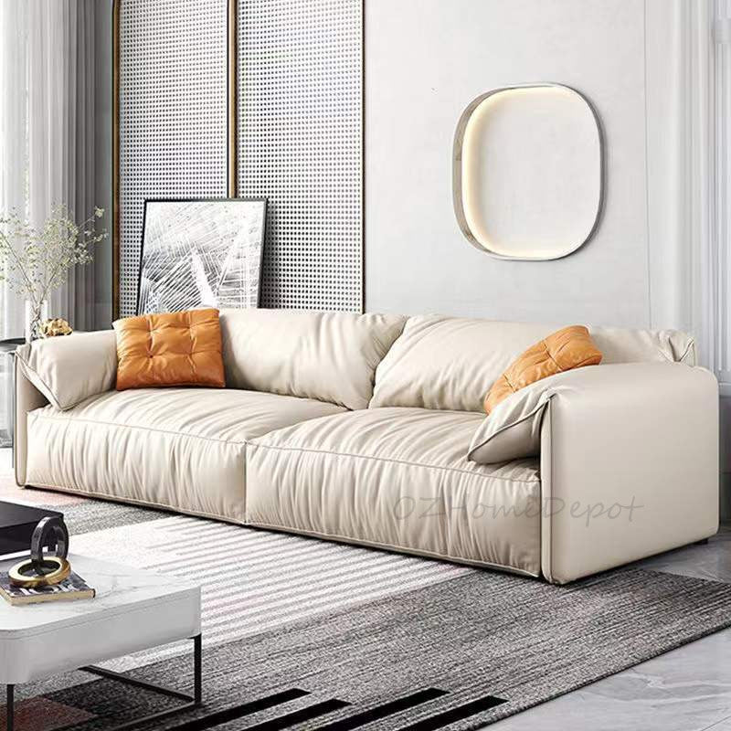 【presale】Designer Elephant Ear Down Feather Three Seat Sofa | Designer | contemporary | Modern