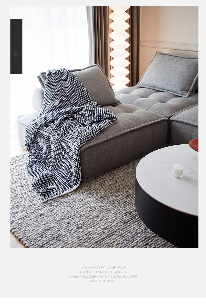 Fluffy TOFU Block minimalist Design Fabric Sofa | Designer Sofa | Modu ...