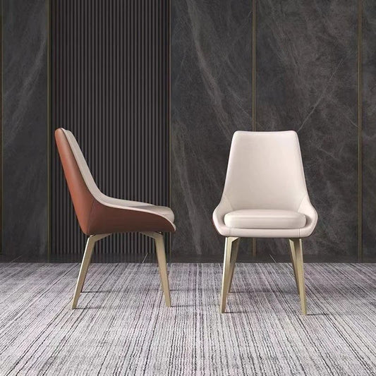 Sweeny Dining Chair PU Leather Upholstered /Steel Legs/Chair