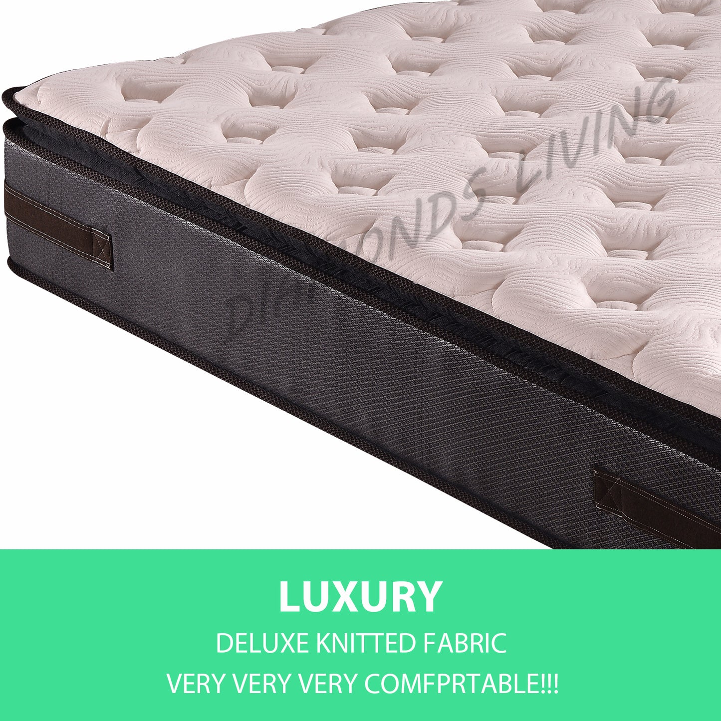 Pillow Top Pocket Spring Medium Firm Very Comfortable Mattress-30cm Thickness-Double|King